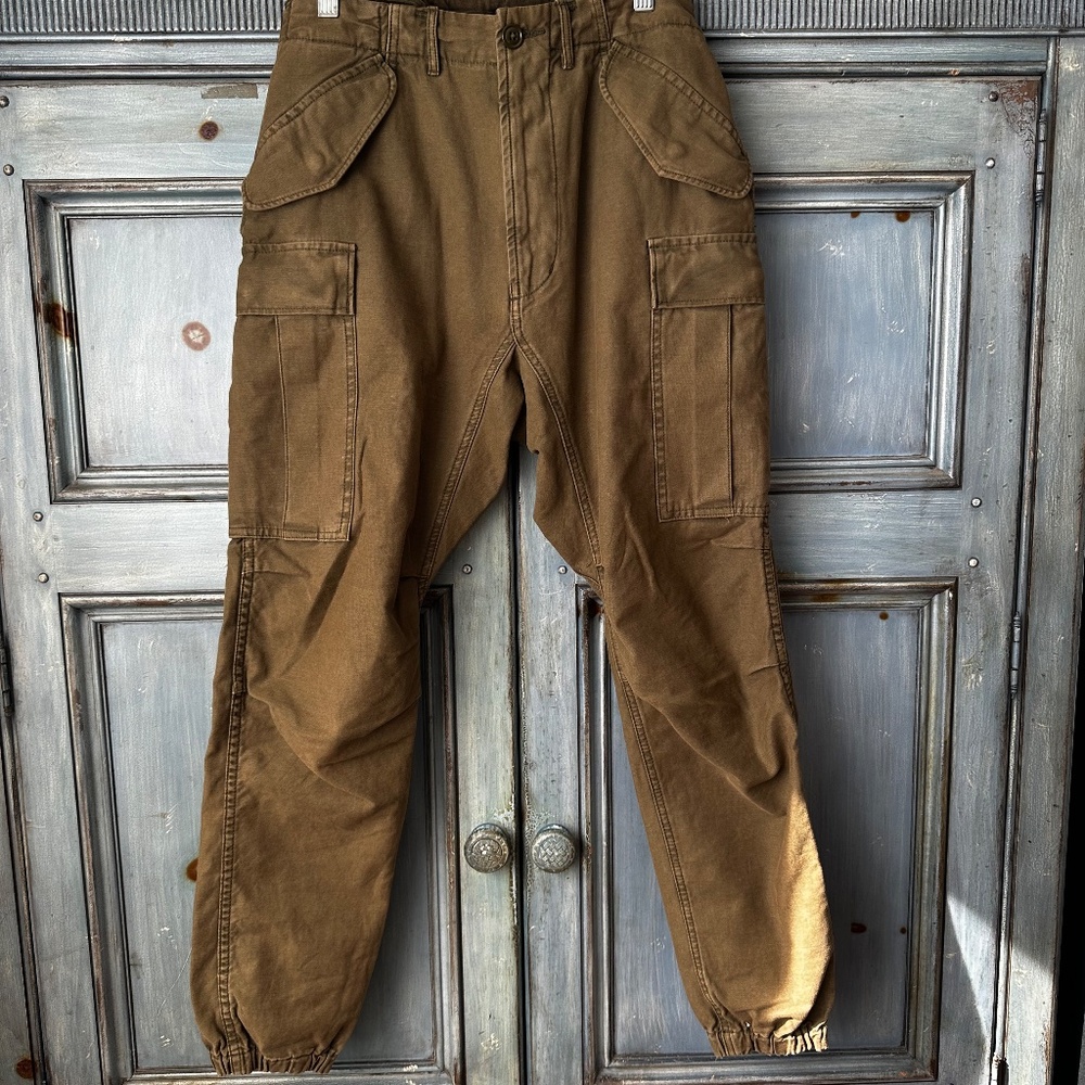 R13 Military Cargo Pants in Olive Size 30